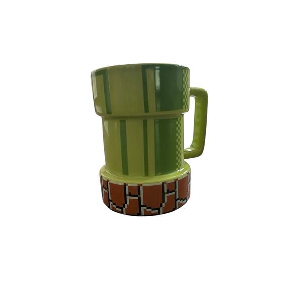 Super Mario Nintendo Coffee Mug Green Warp Pipe Thinkgeek Video Game NES - Picture 2 of 12